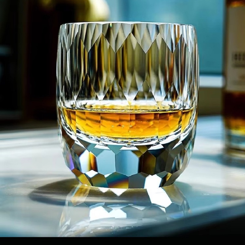 Whisky Beer And Wine - Copas de Whisky de Cristal Talladas