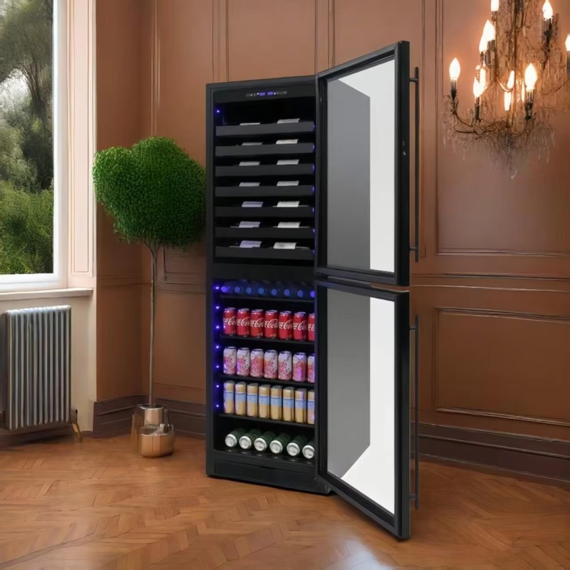 Wine Beer Dual Zone - Refrigerador eléctrico inteligente para bebidas de