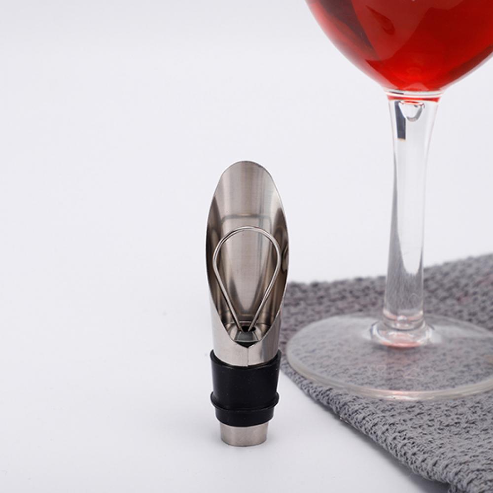 Wine Aerator Pour - Vertedores de botellas clásicos de acero