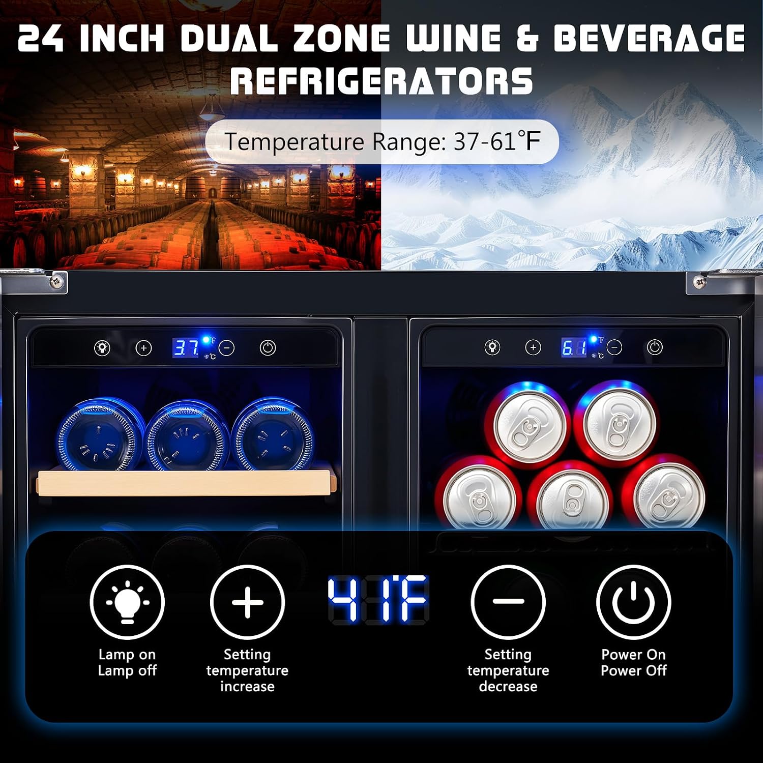 Refrigerador para Bebidas, Nev - Wine Beer Dual Zone reseña y precio