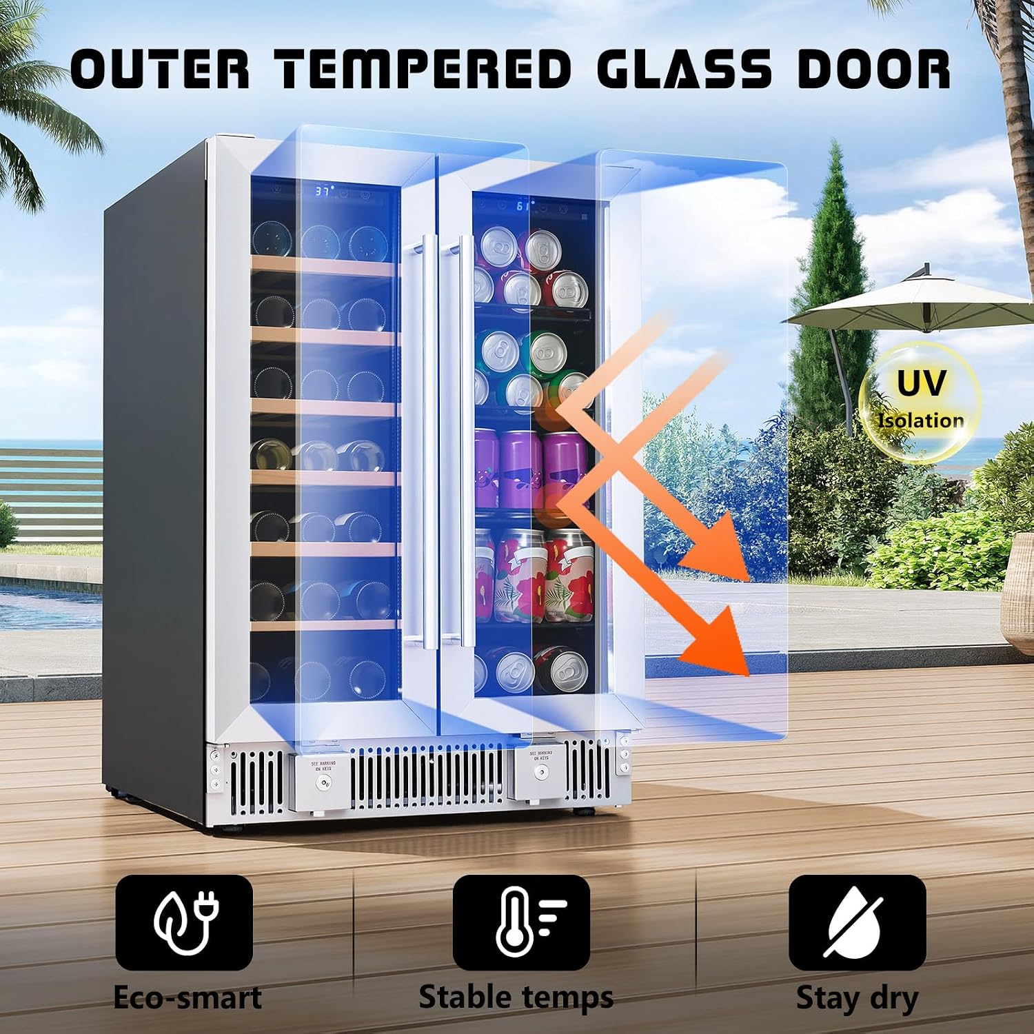 Refrigerador para Bebidas, Nev - Wine Beer Dual Zone reseña y precio