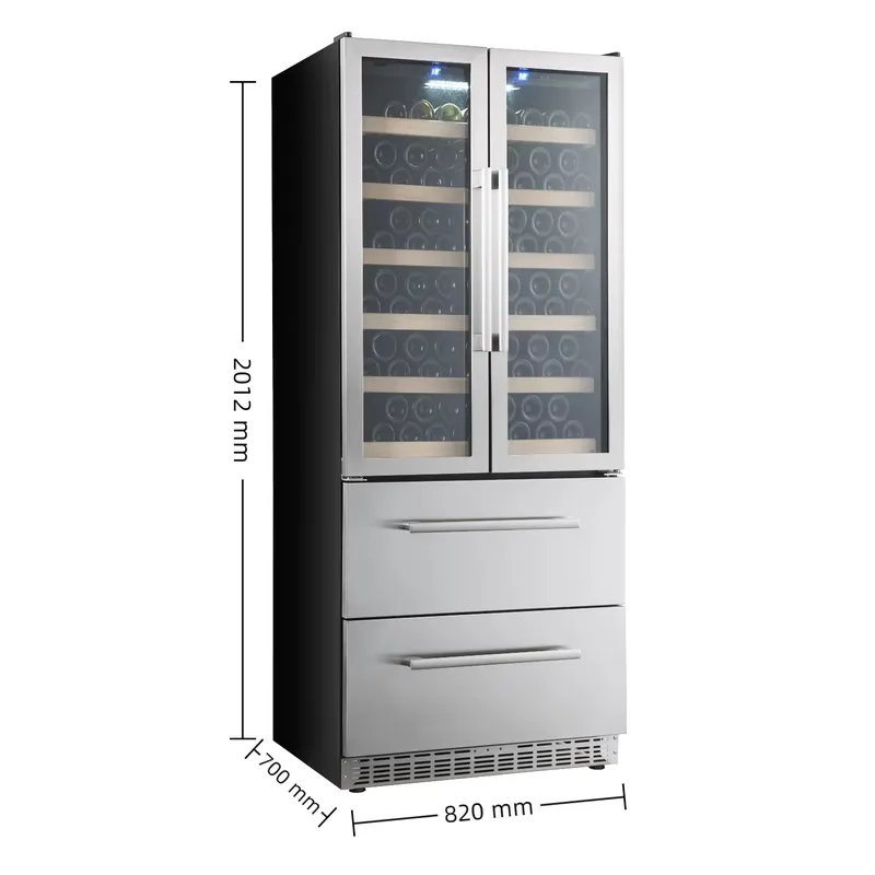 NE-362 Refrigerador de Vino de - Wine Beer Dual Zone reseña y precio